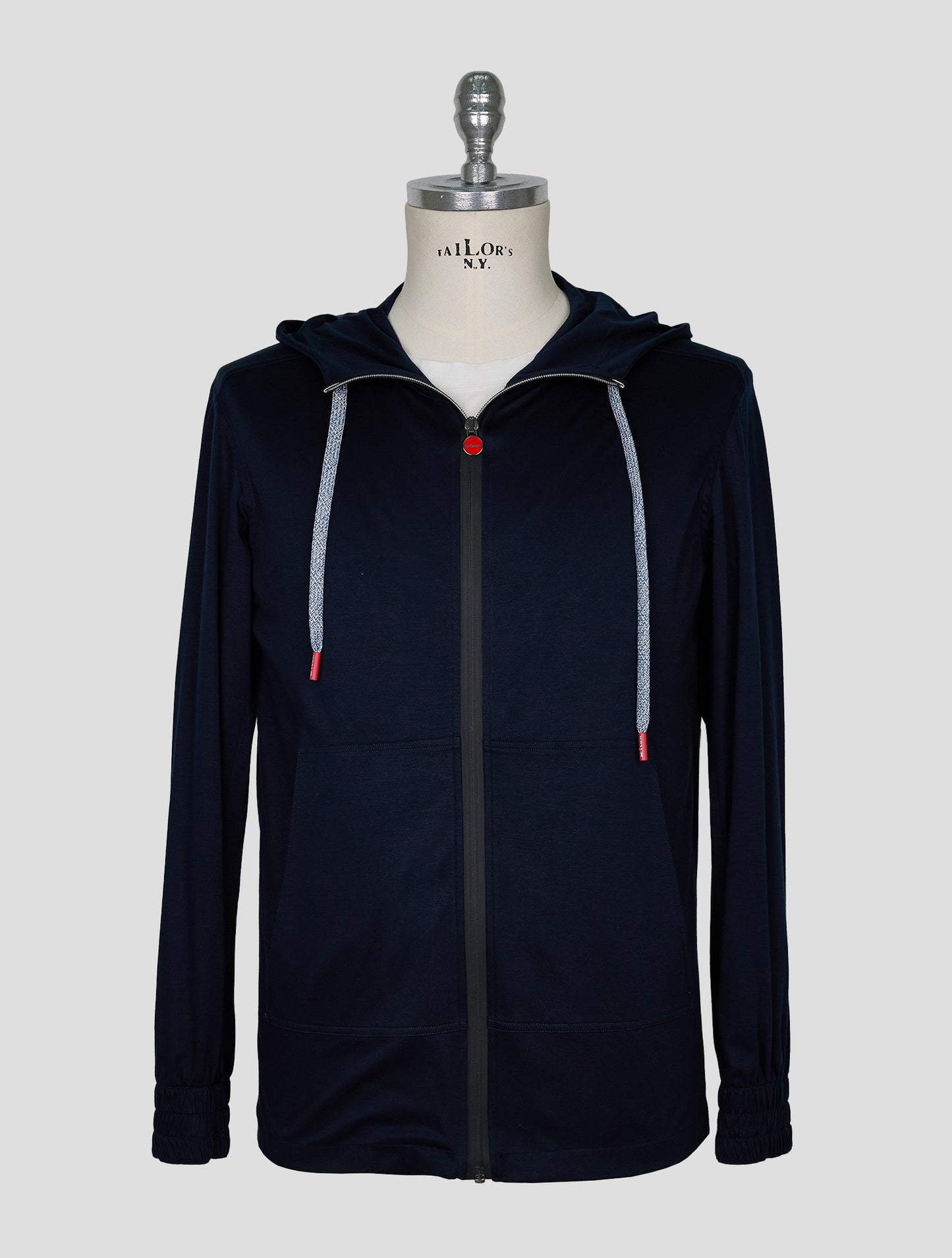 Kiton Blue Cotton Shirt Umbi
