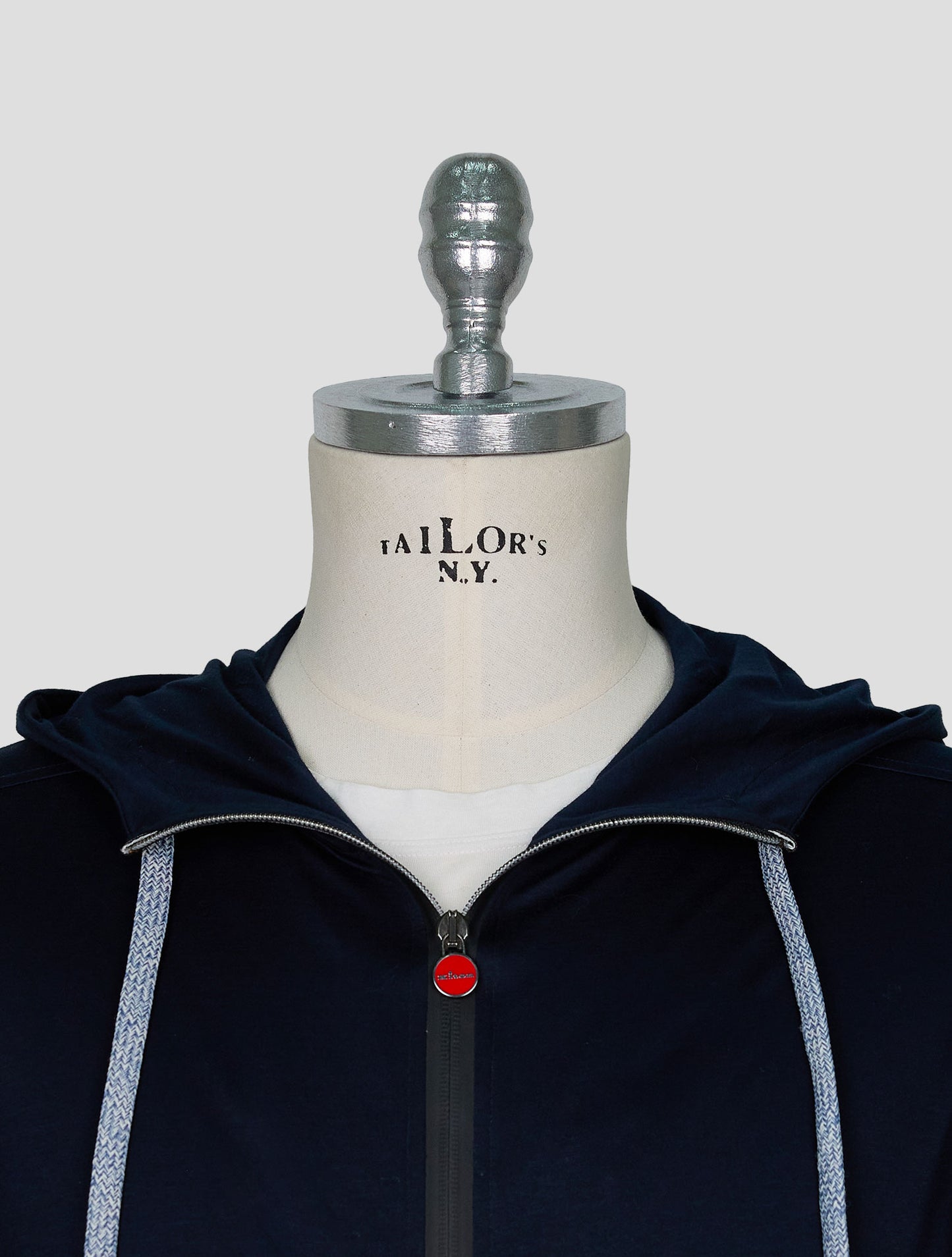 Kiton Blue Cotton Shirt Umbi