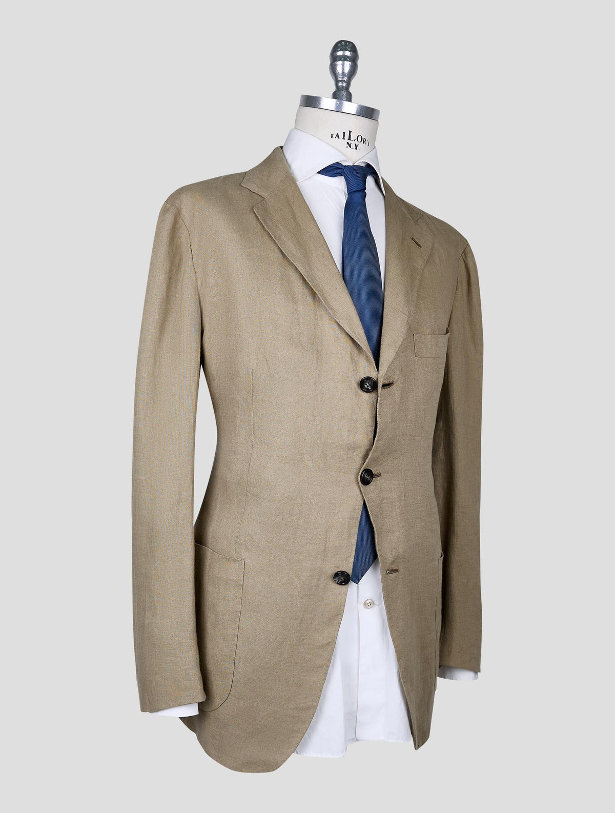 Kiton Green Linen Blazer