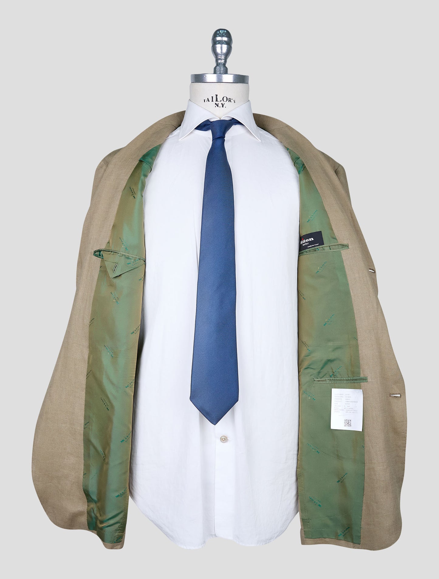 Kiton Green Linen Blazer