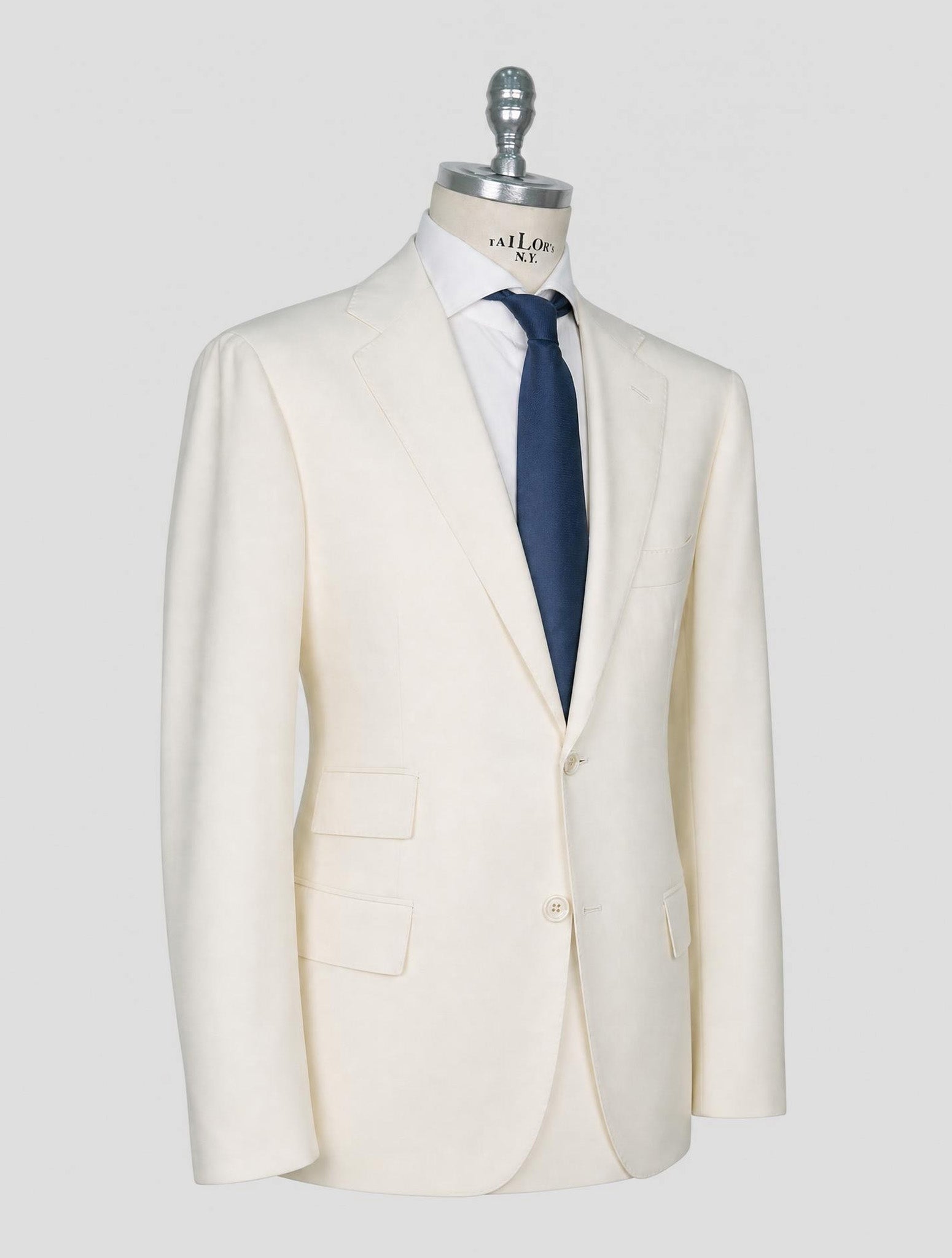Kiton White Cashmere Blazer