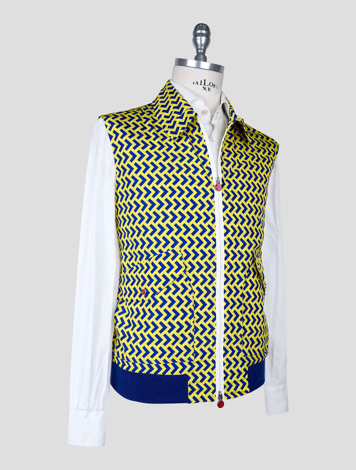 Kiton Yellow Blue Pl Coat