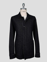 Kiton Black Cotton Ea Coat