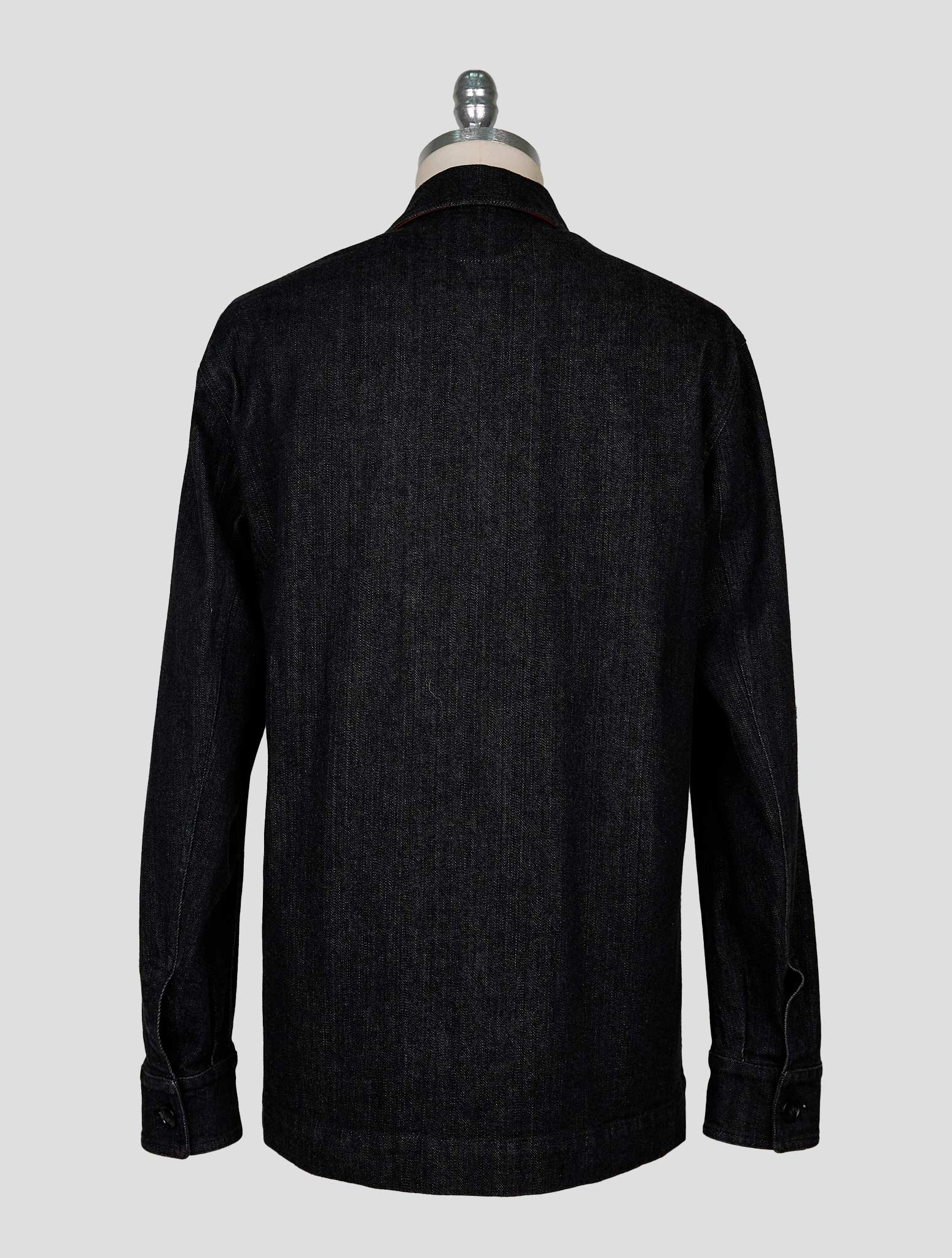 Kiton Black Cotton Ea Coat