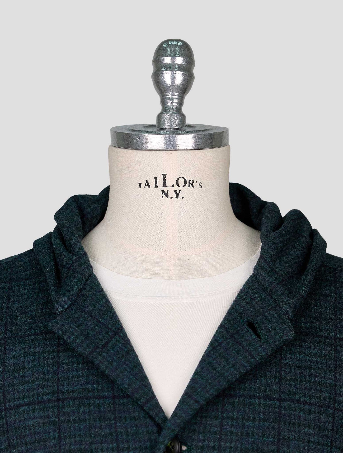 Kiton Green Virgin Wool Luca Shirt