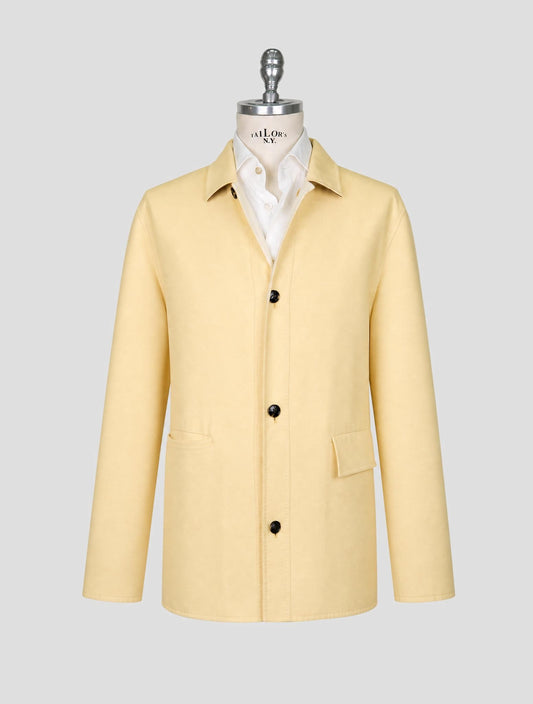 Kiton Yellow Cashmere Silk Coat