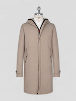 Kiton Taupe Pa Pl Ea Overcoat