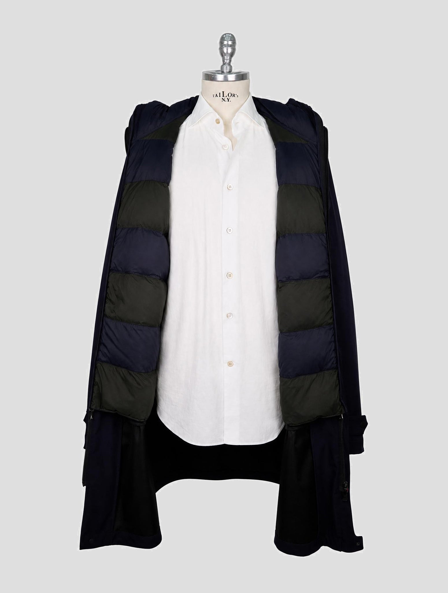 Kiton Blue Pa Pl Ea Overcoat