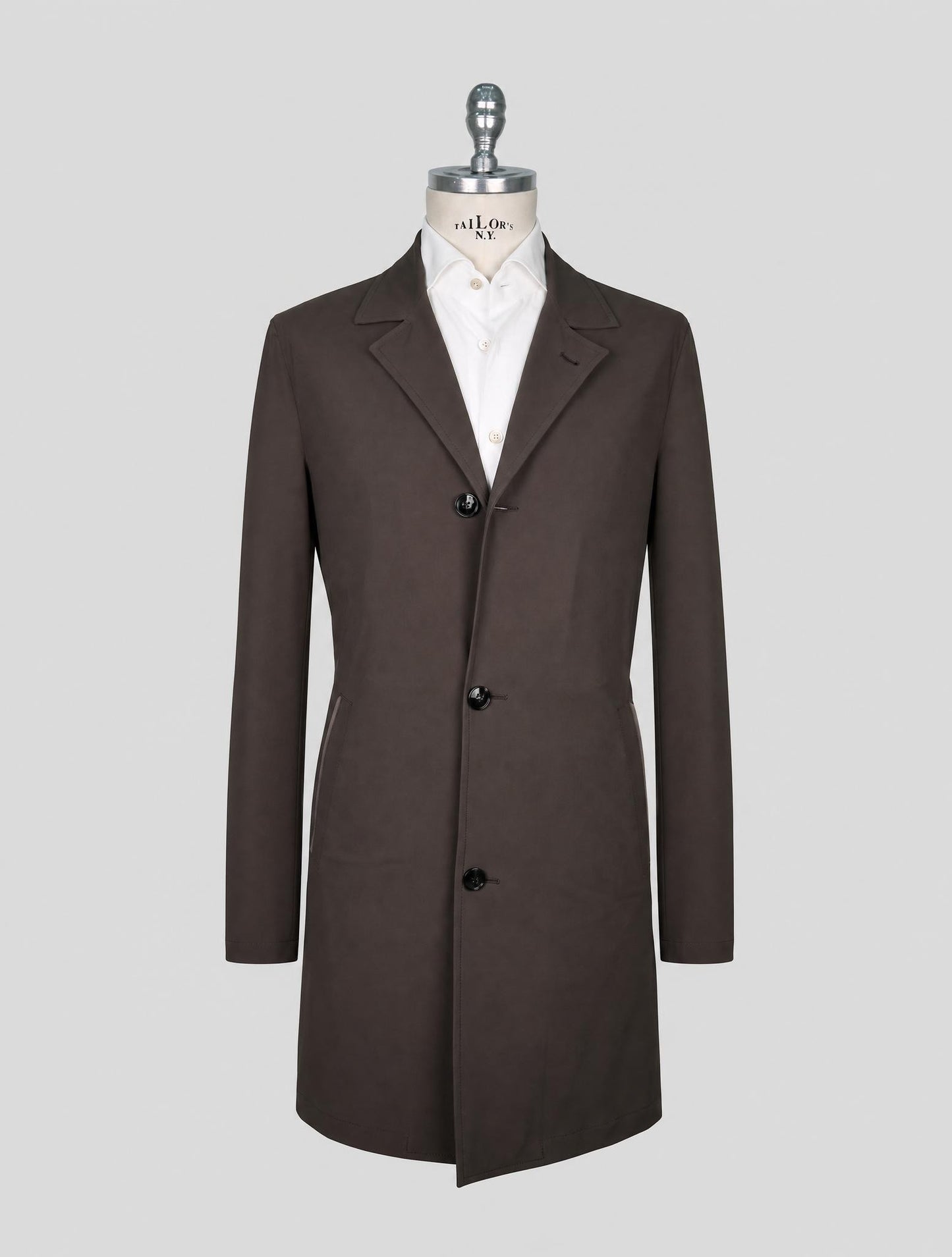 Kiton Brown Pa Ea Overcoat
