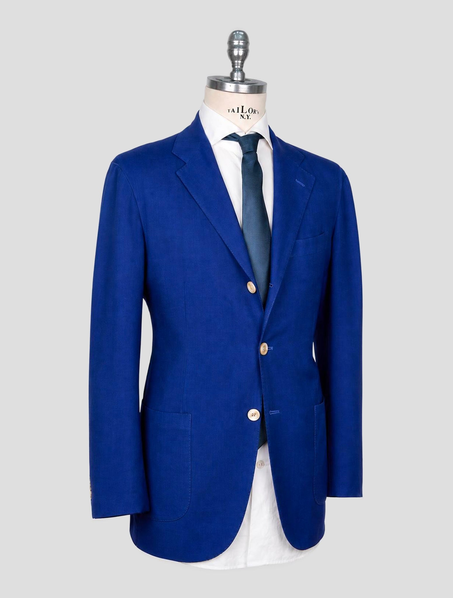 Kiton Blue Cashmere Blazer