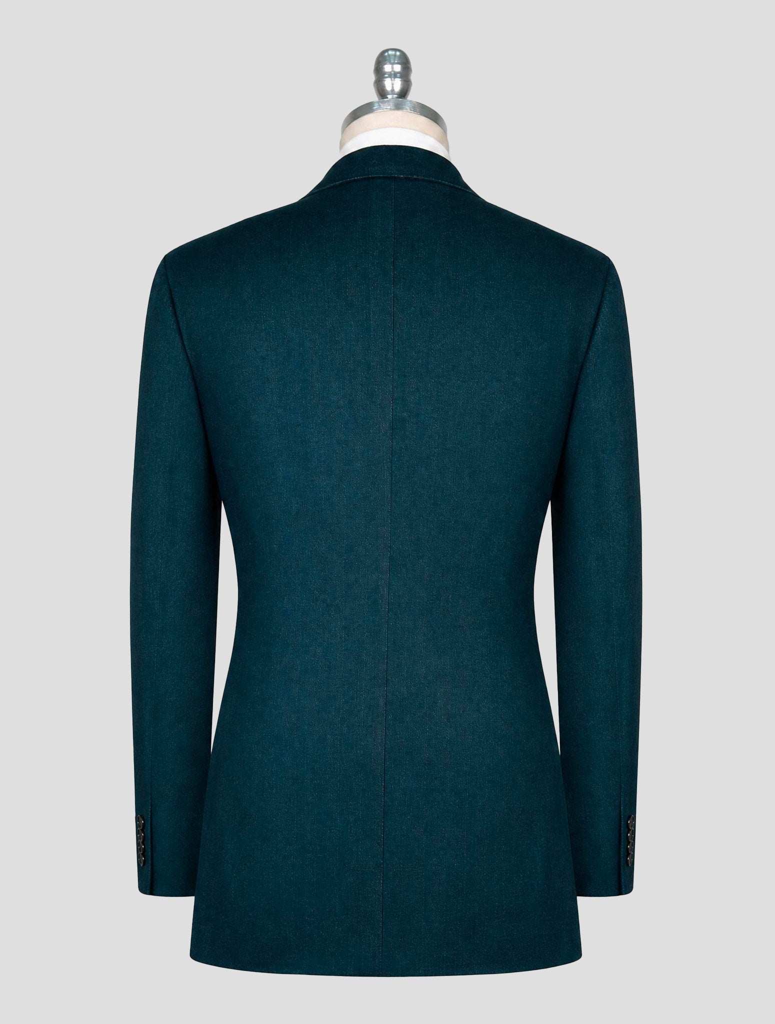 Kiton Green Vicuna Perù Silk Blazer