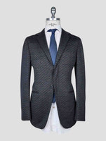 Kiton Knt Gray Wool Cashmere Pl Blazer
