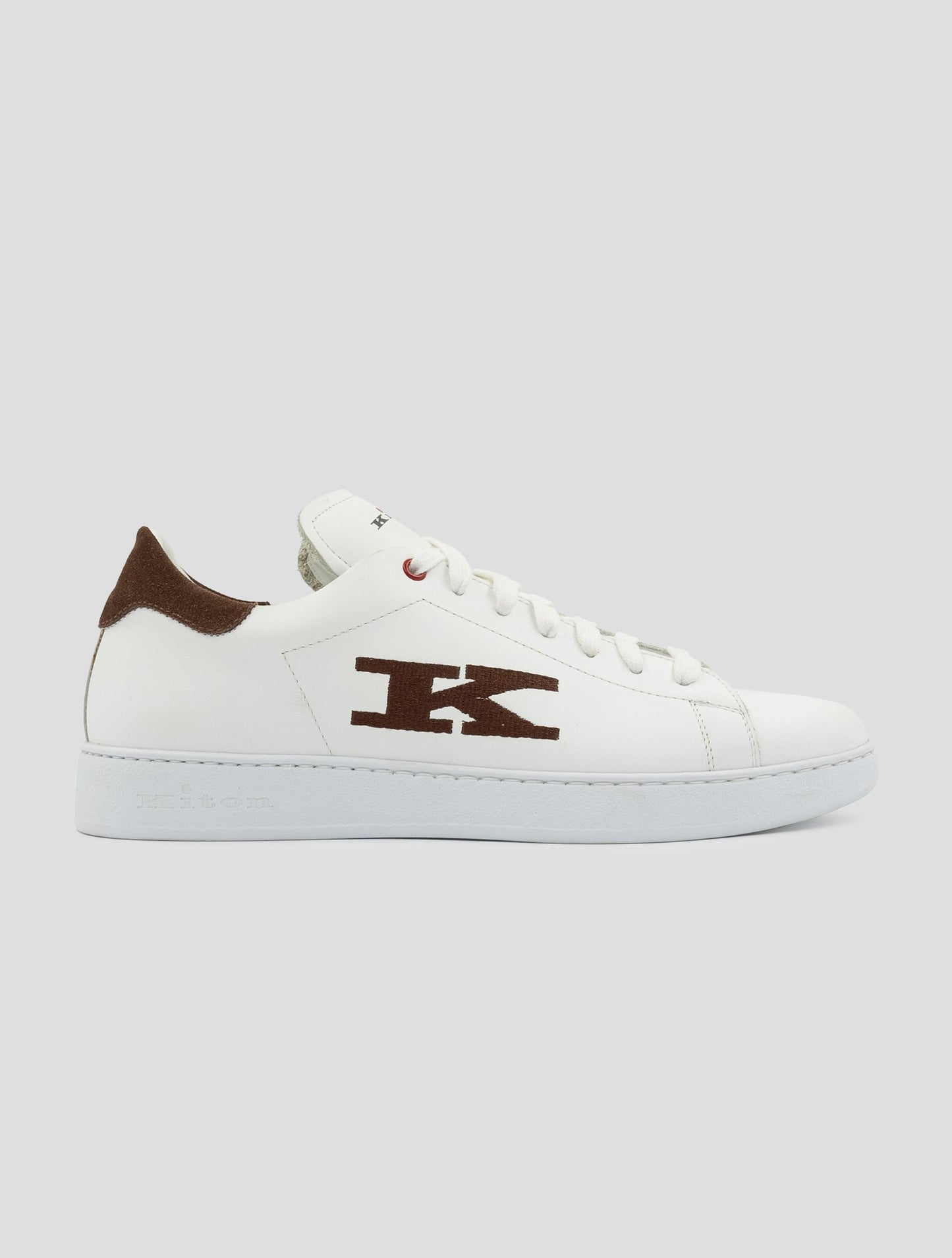 Kiton White Leather Sneakers