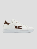 Kiton White Leather Sneakers