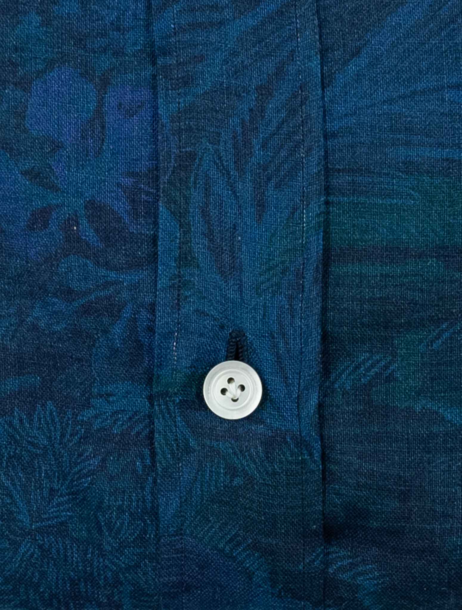 Kiton Blue Linen Shirt