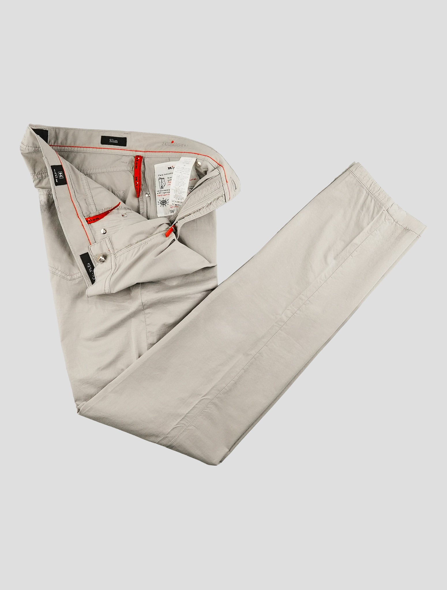 Kiton Gray Cotton Ea Jeans