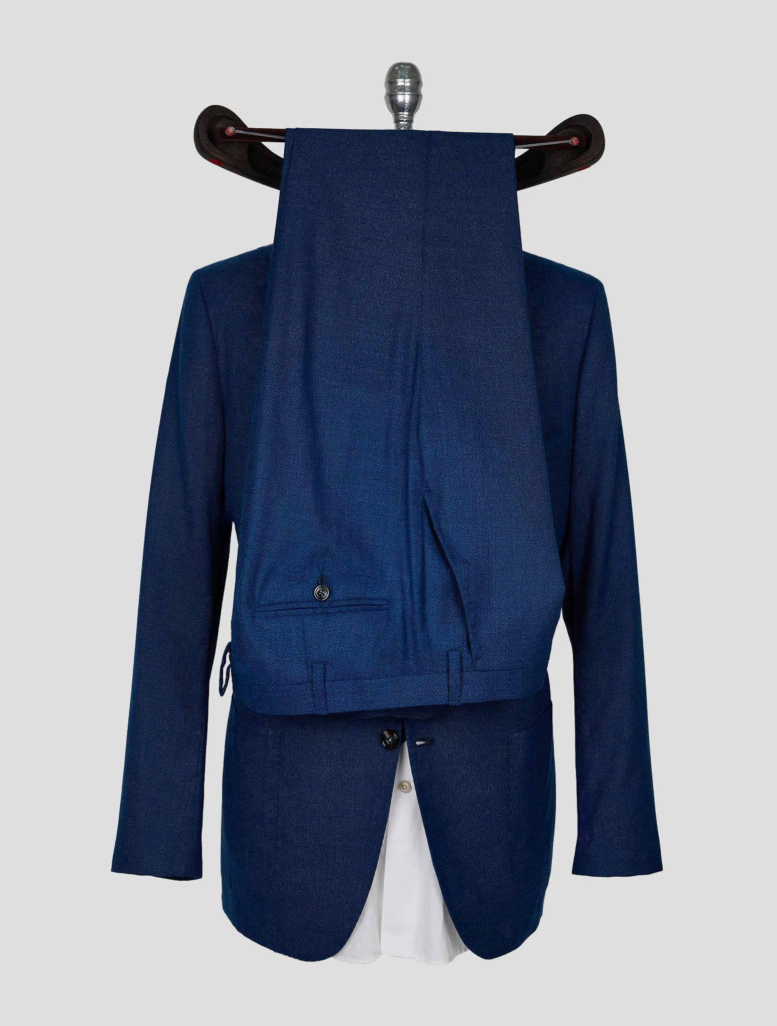 Kiton Blue Virgin Wool Cashmere Suit