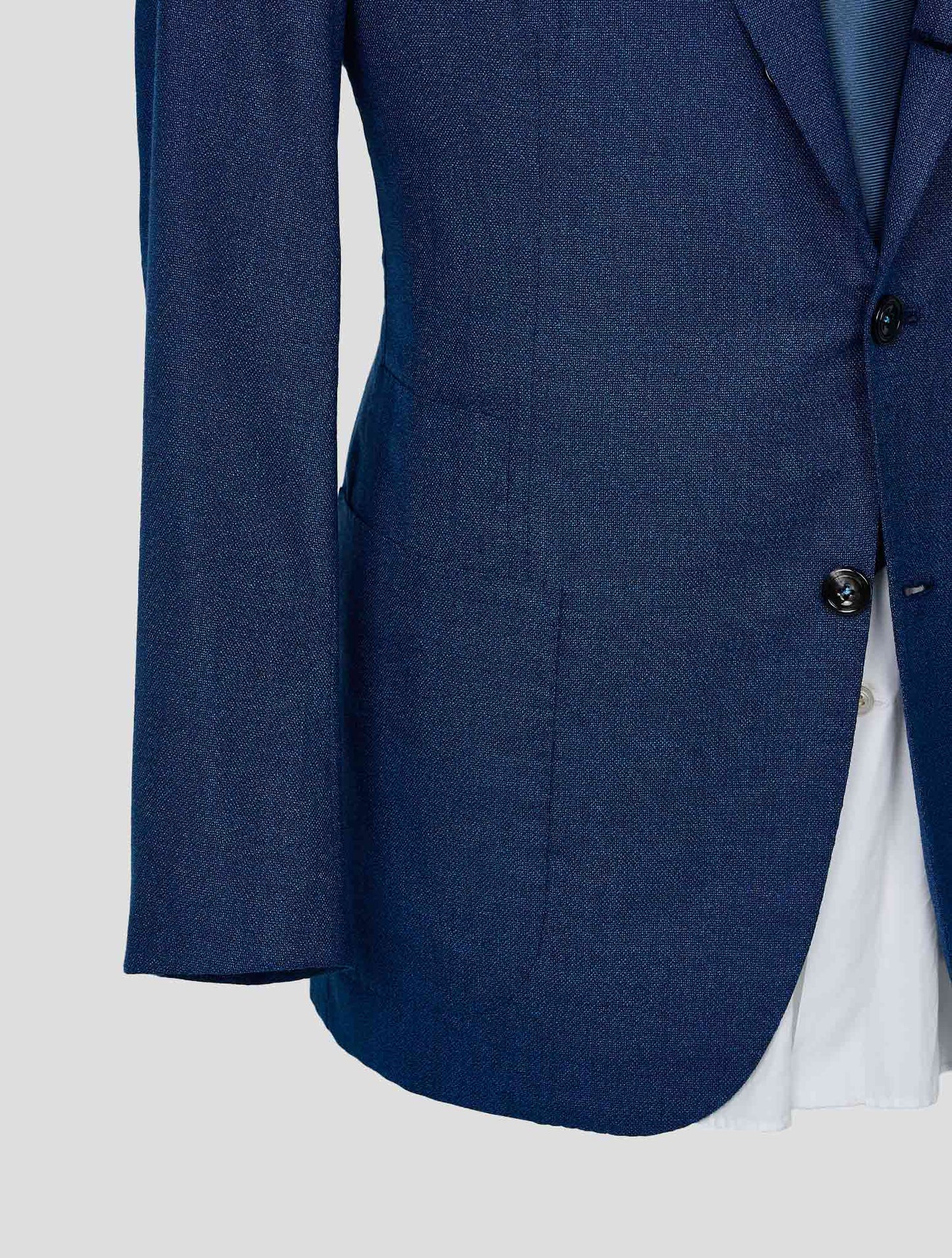 Kiton Blue Virgin Wool Cashmere Suit