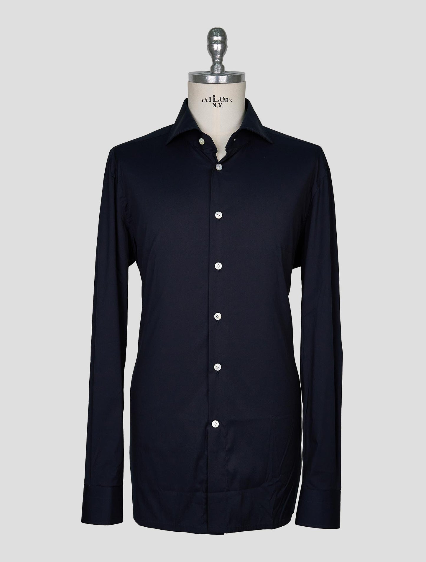 Kiton Black Cotton Pa Ea Shirt