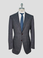 Kiton Gray Cashmere Virgin Wool Silk Suit