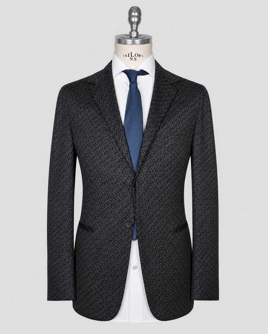 Kiton Knt Gray Wool Cashmere Pl Suit