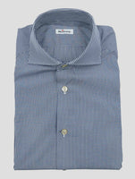 Kiton Blue Cotton Shirt