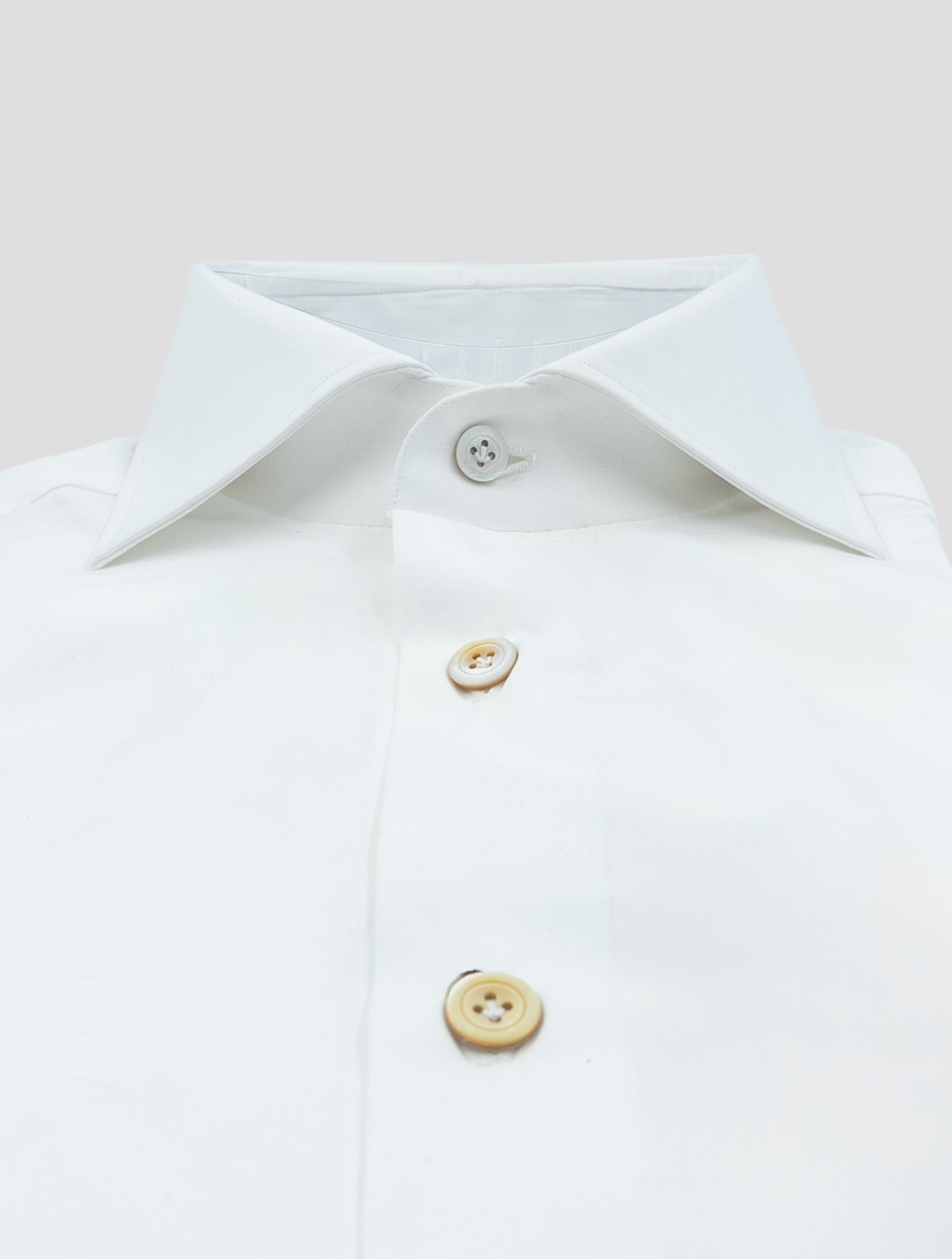 Kiton White Cotton Shirt