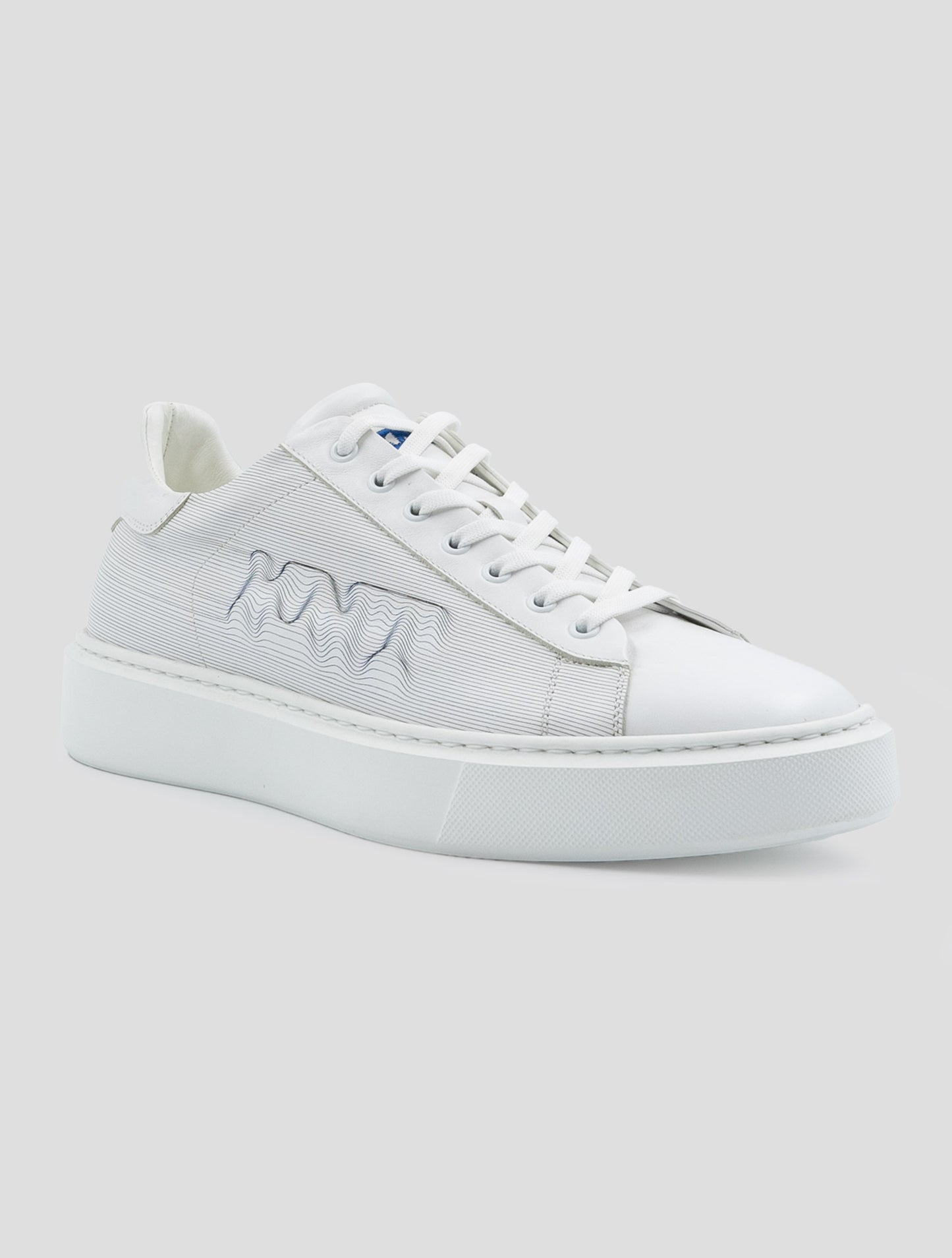 Kiton Knt White Leather Sneakers