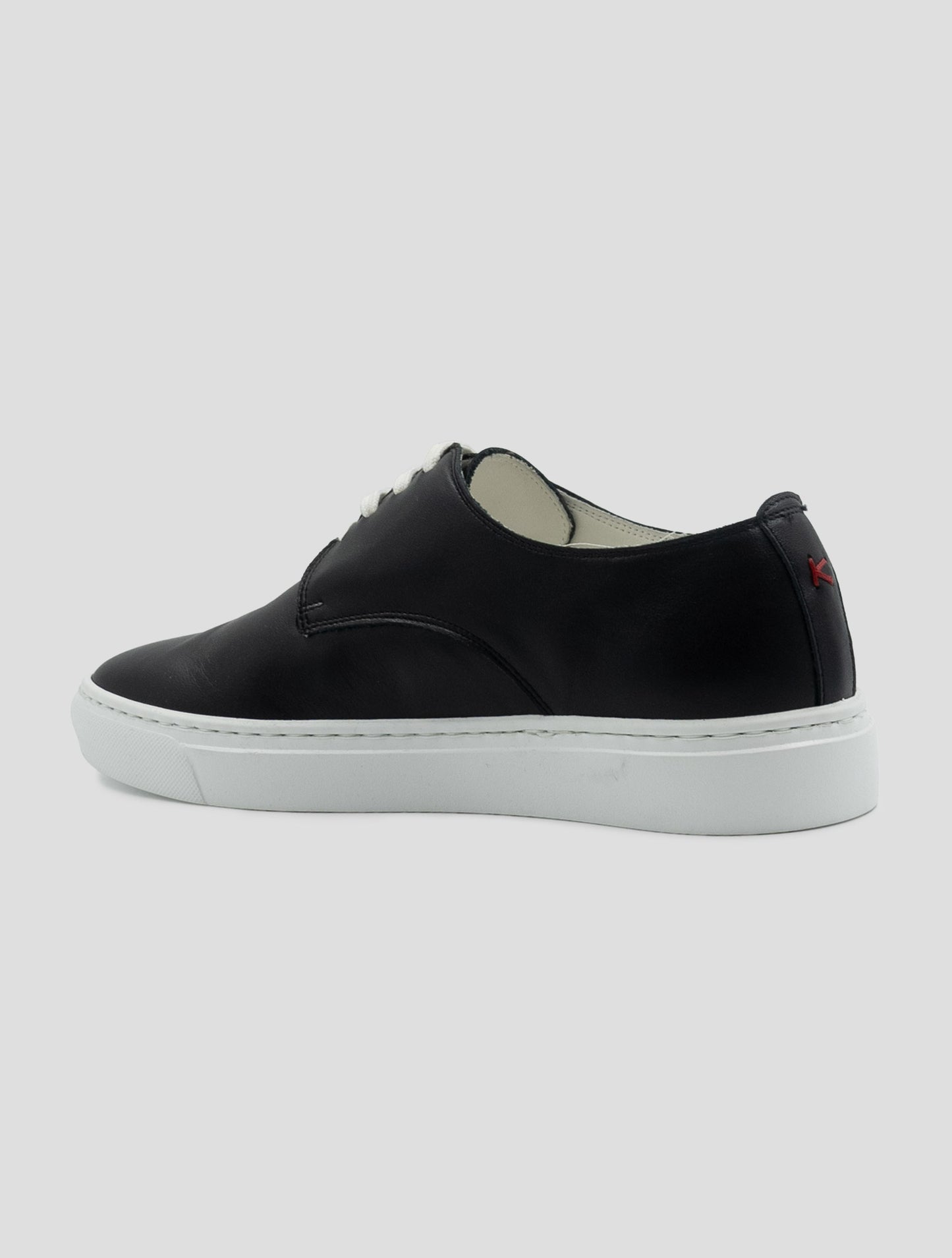 Kiton Black Leather Sneakers
