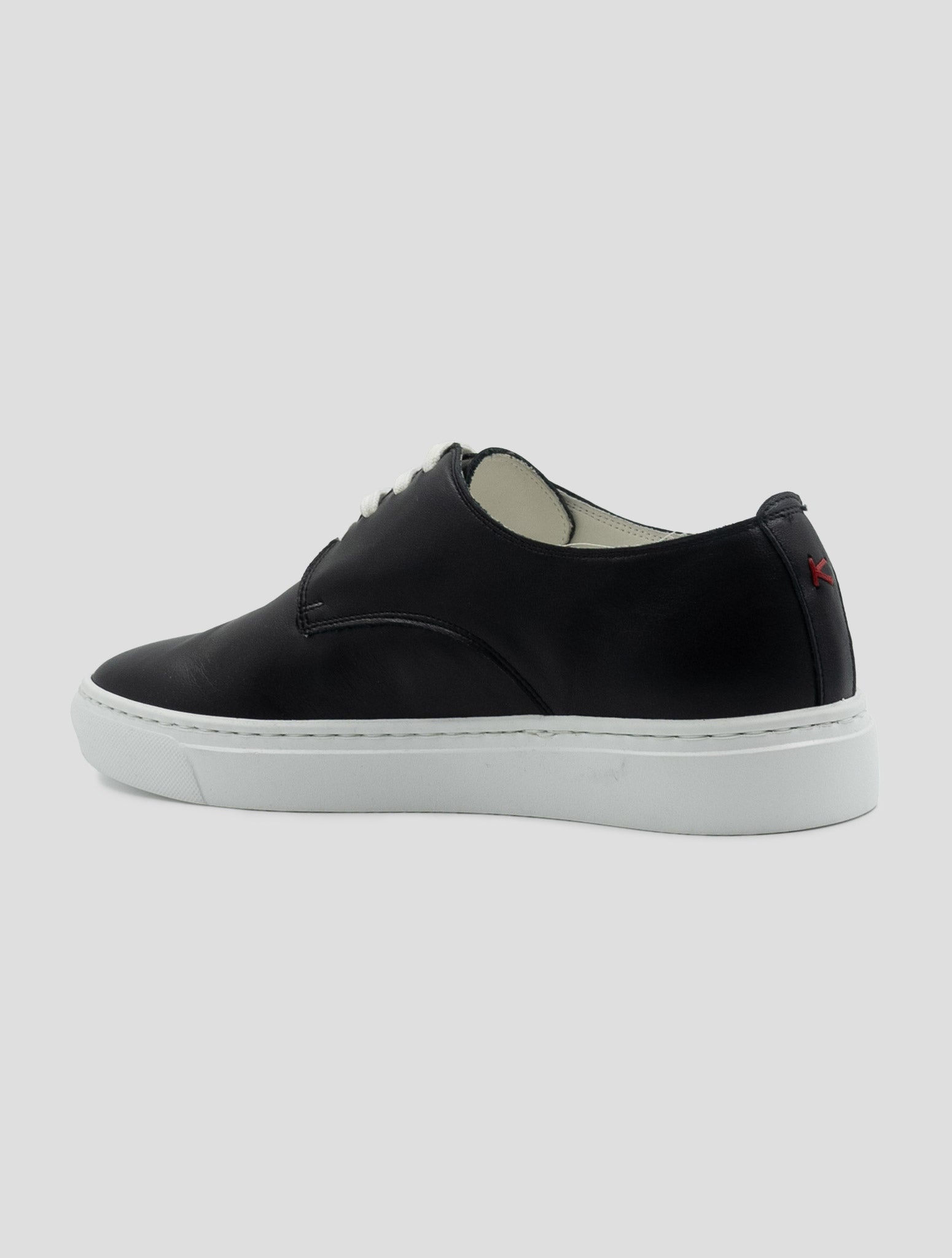 Kiton Black Leather Sneakers