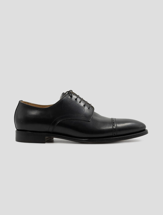 Kiton Black Leather Dress Shoes