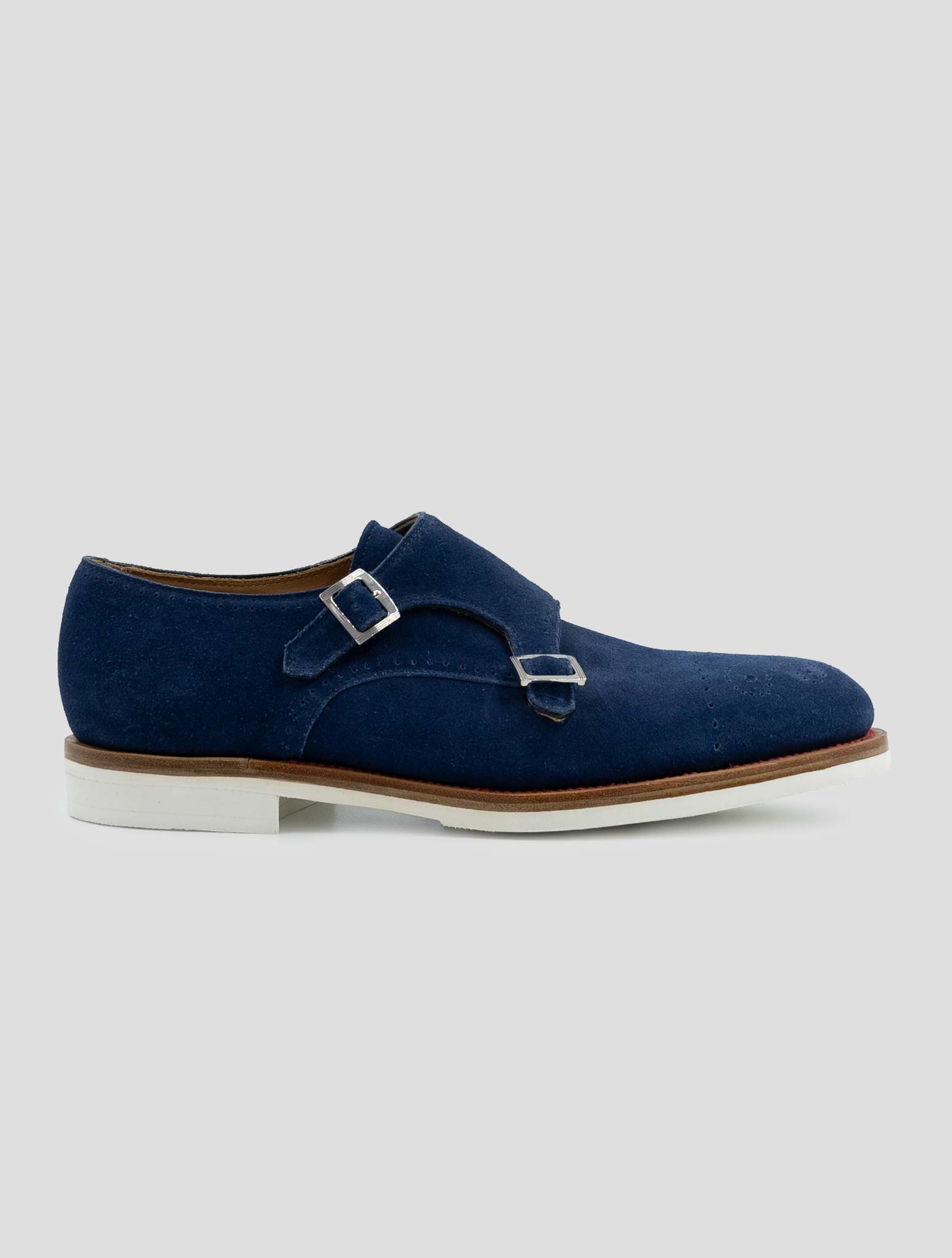 Kiton Blue Leather Suede Loafers
