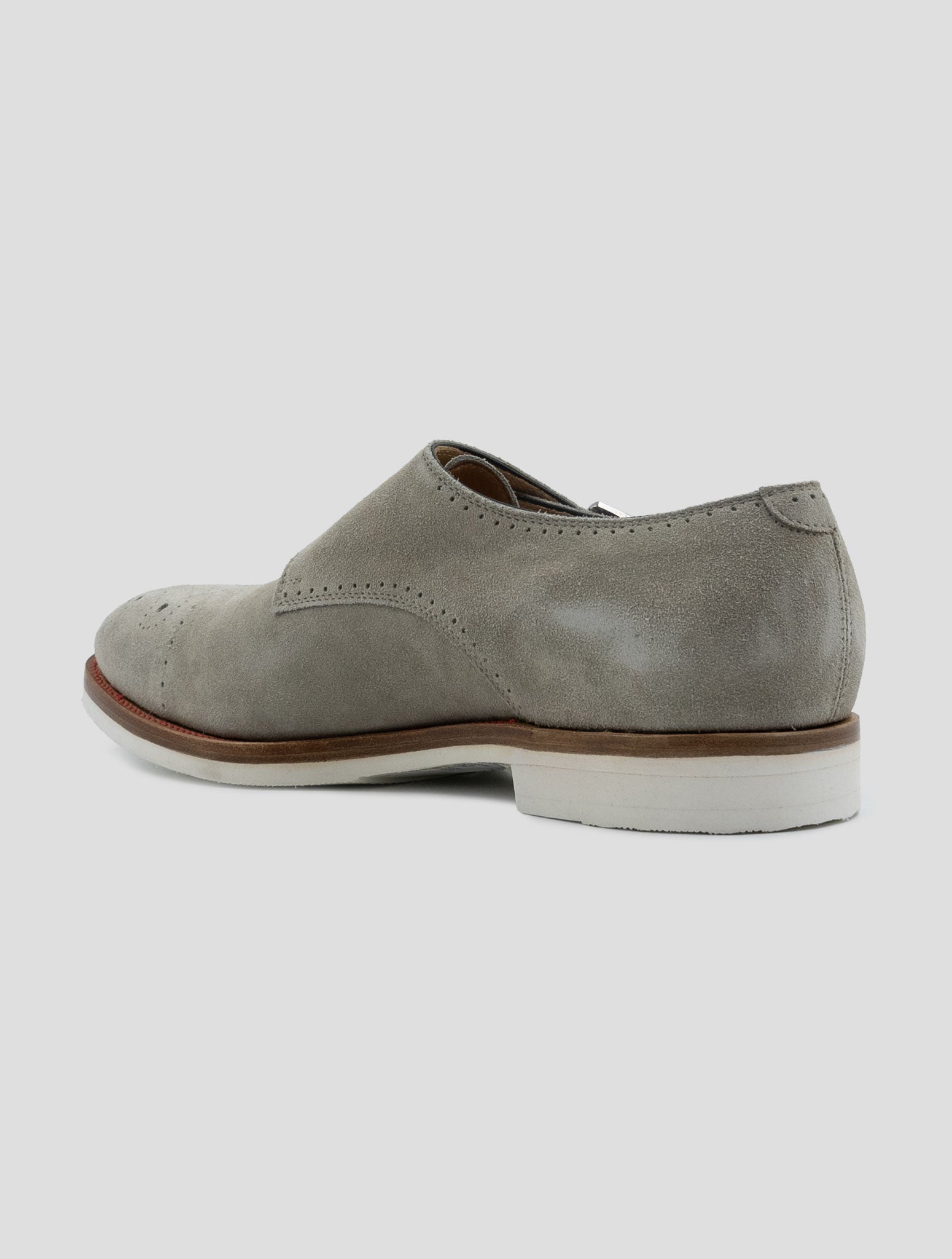 Kiton Gray Leather Suede Loafers