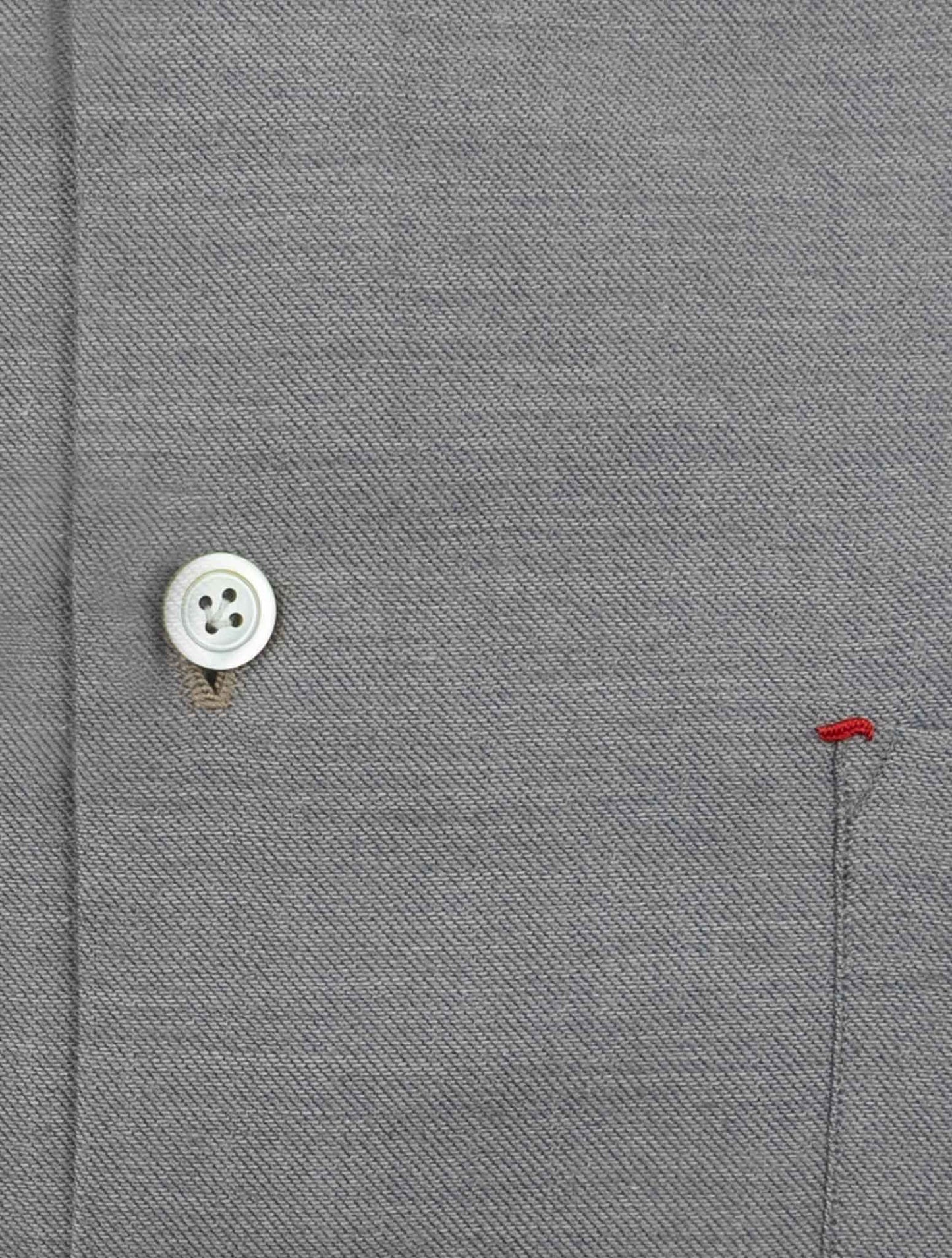 Kiton Taupe Cotton Silk Cashmere Shirt Nerano