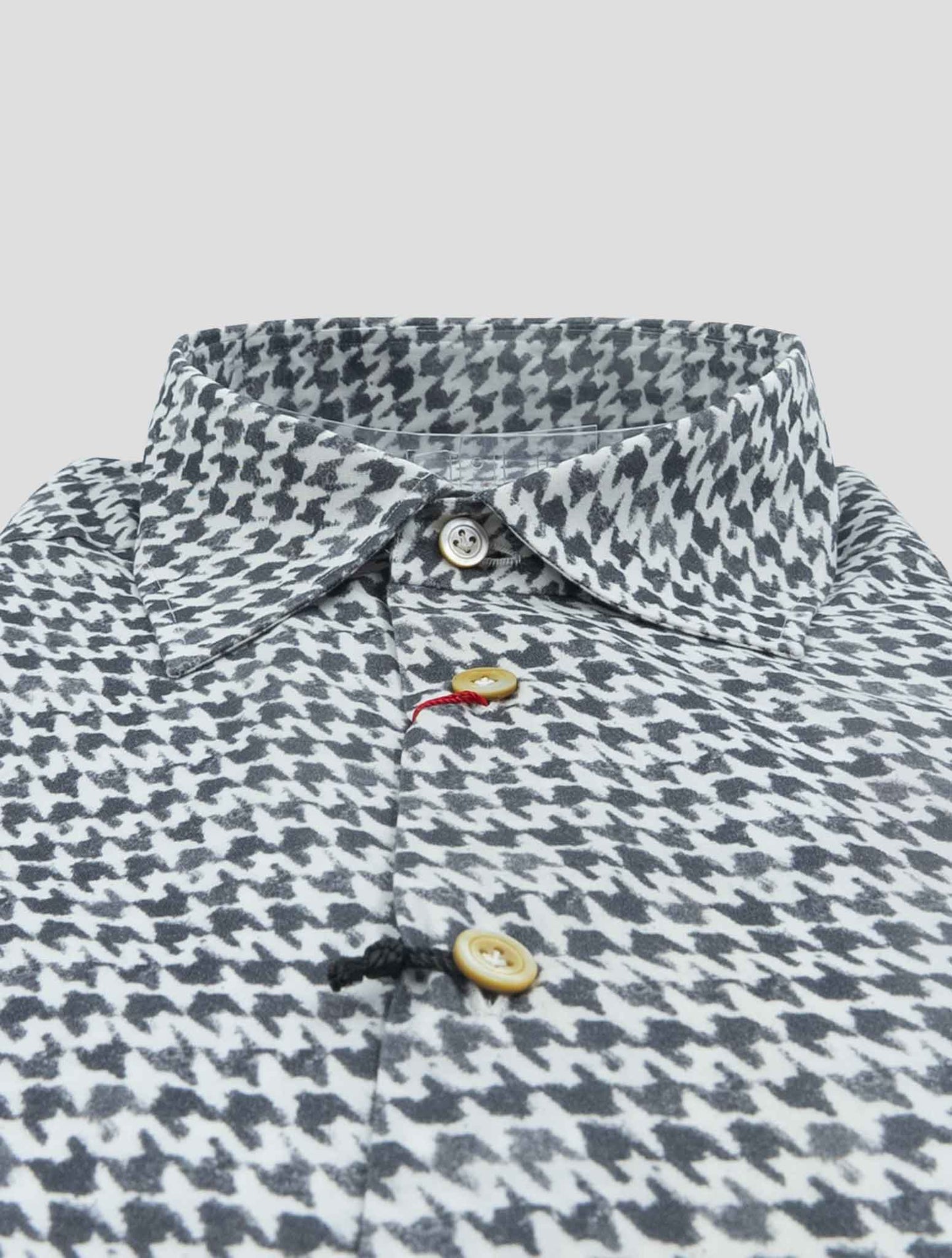 Kiton Gray Cotton Shirt Nerano