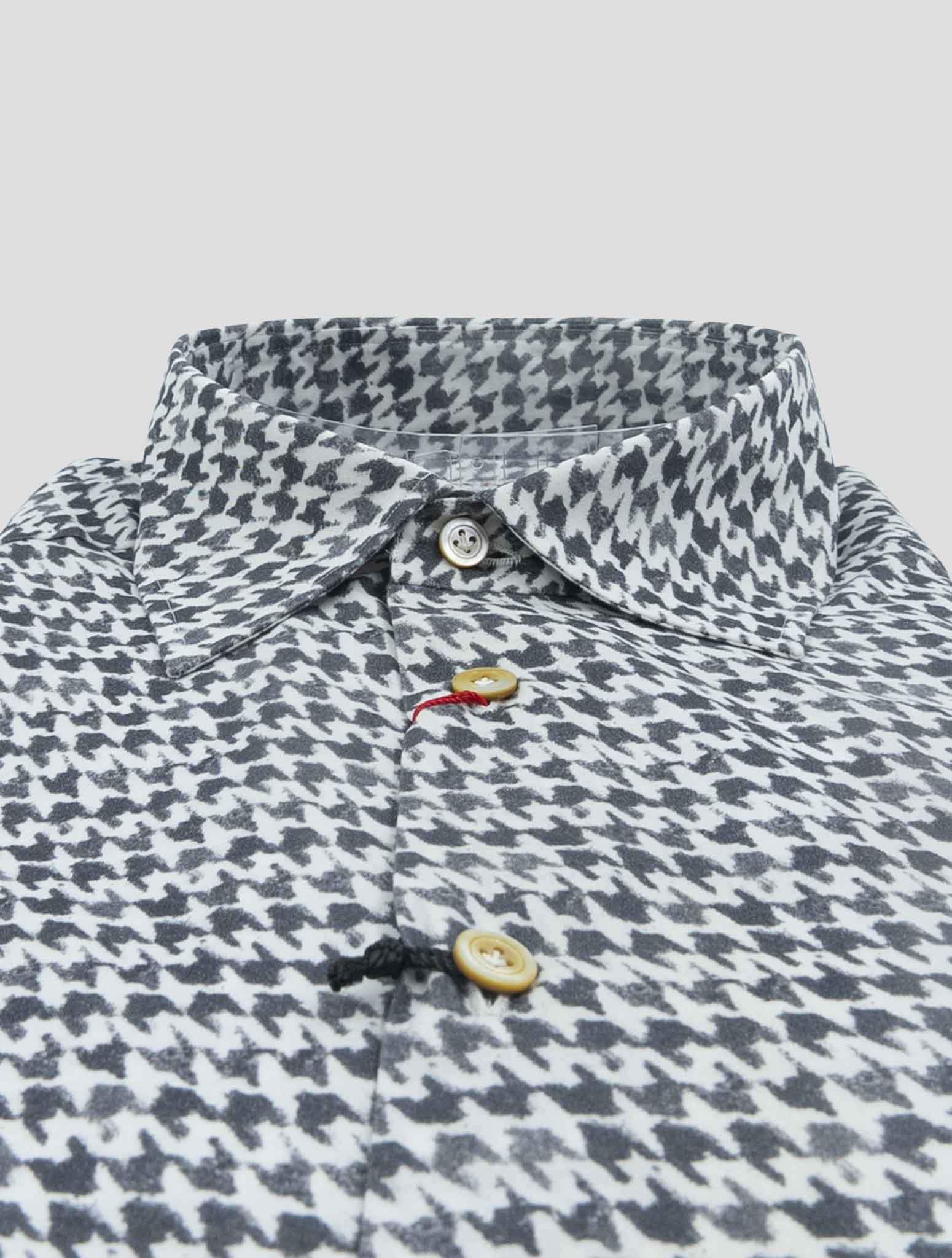 Kiton Gray Cotton Shirt Nerano
