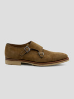Kiton Brown Leather Suede Shoes
