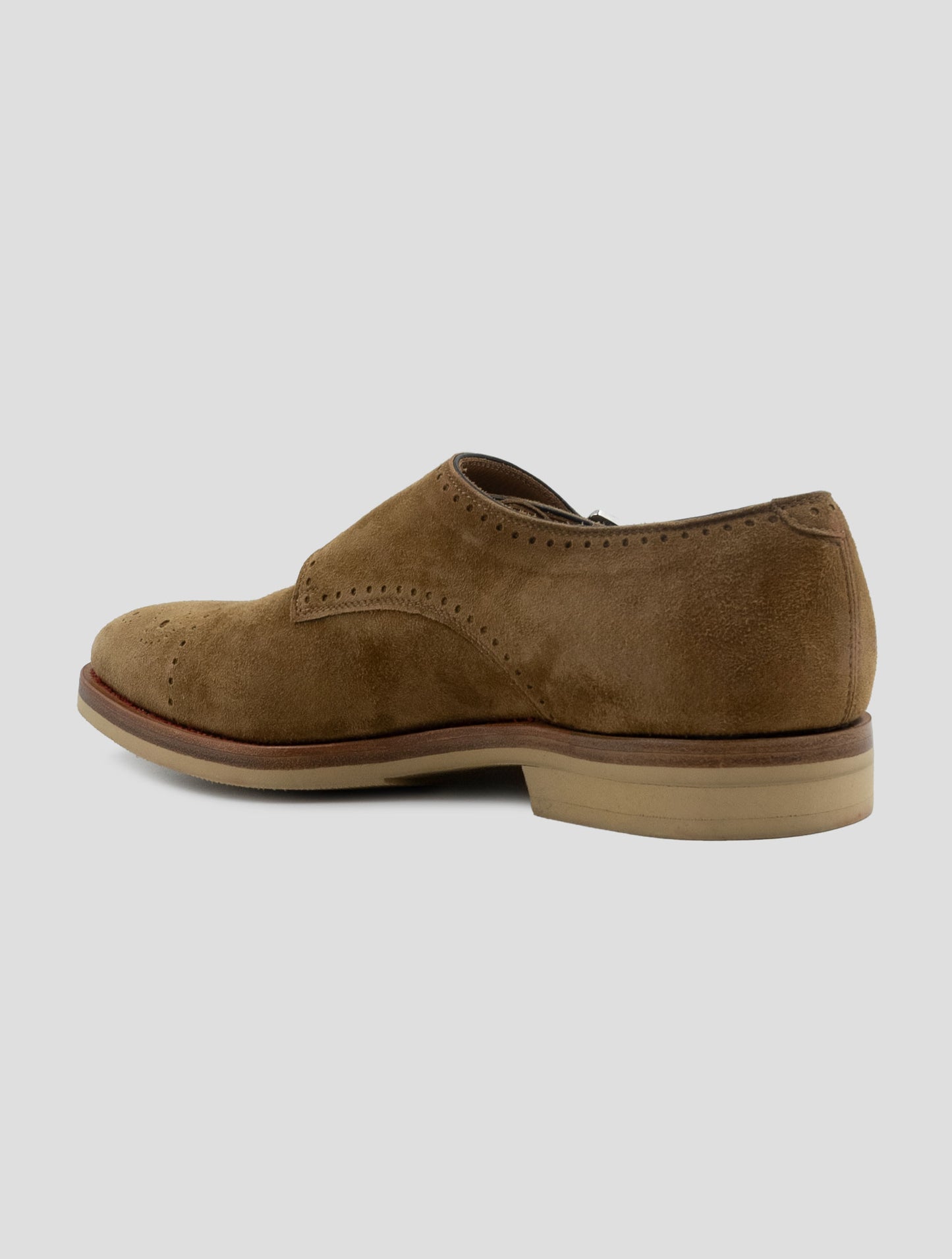 Kiton Brown Leather Suede Shoes