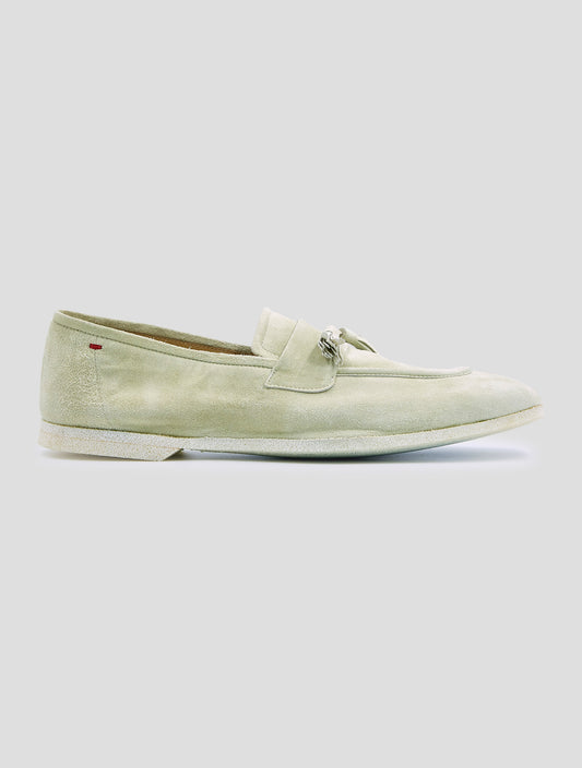 Kiton Beige Leather Suede Loafers