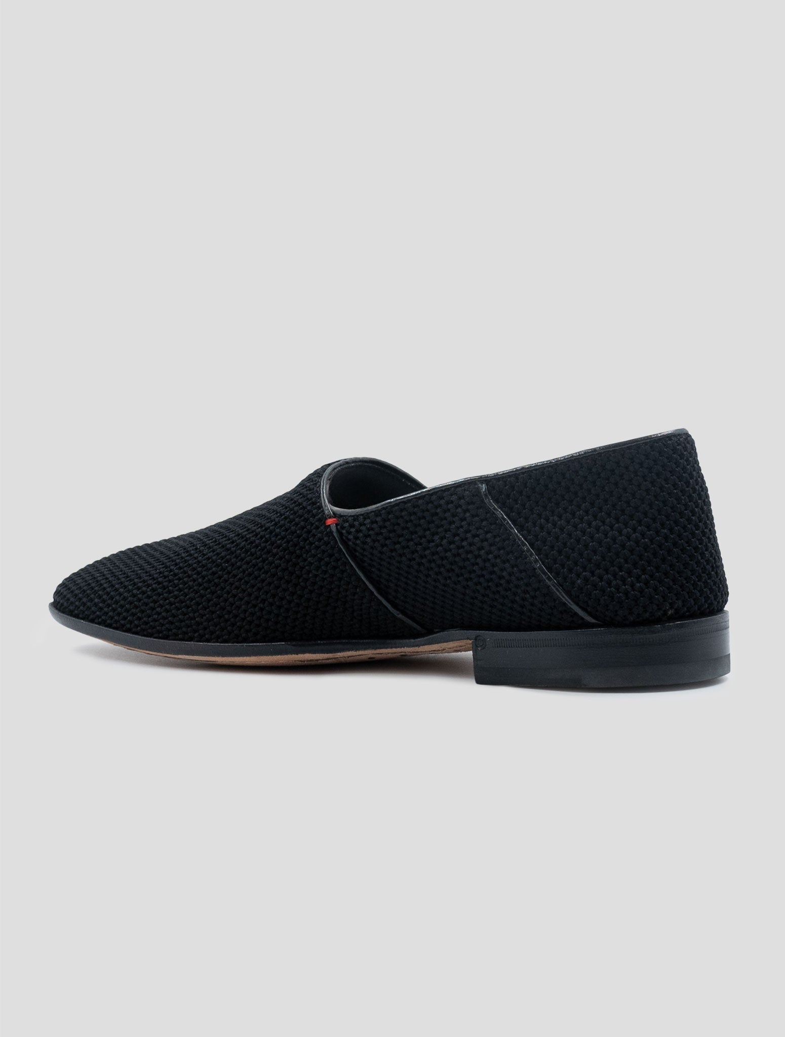 Kiton Black Pl Leather Calf Loafers