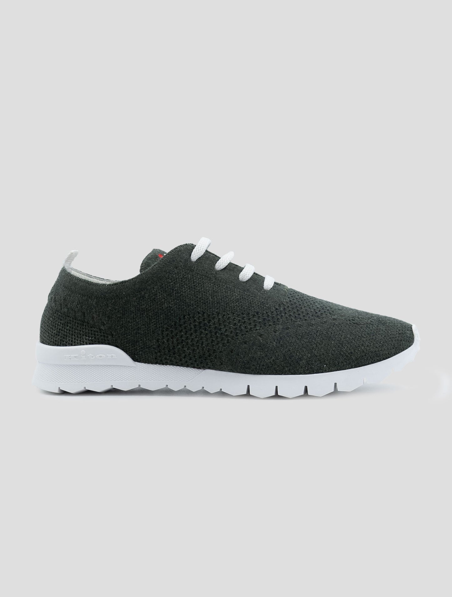 Kiton Green Cashmere Pl Sneakers