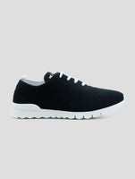 Kiton Black Cashmere Pl Sneakers