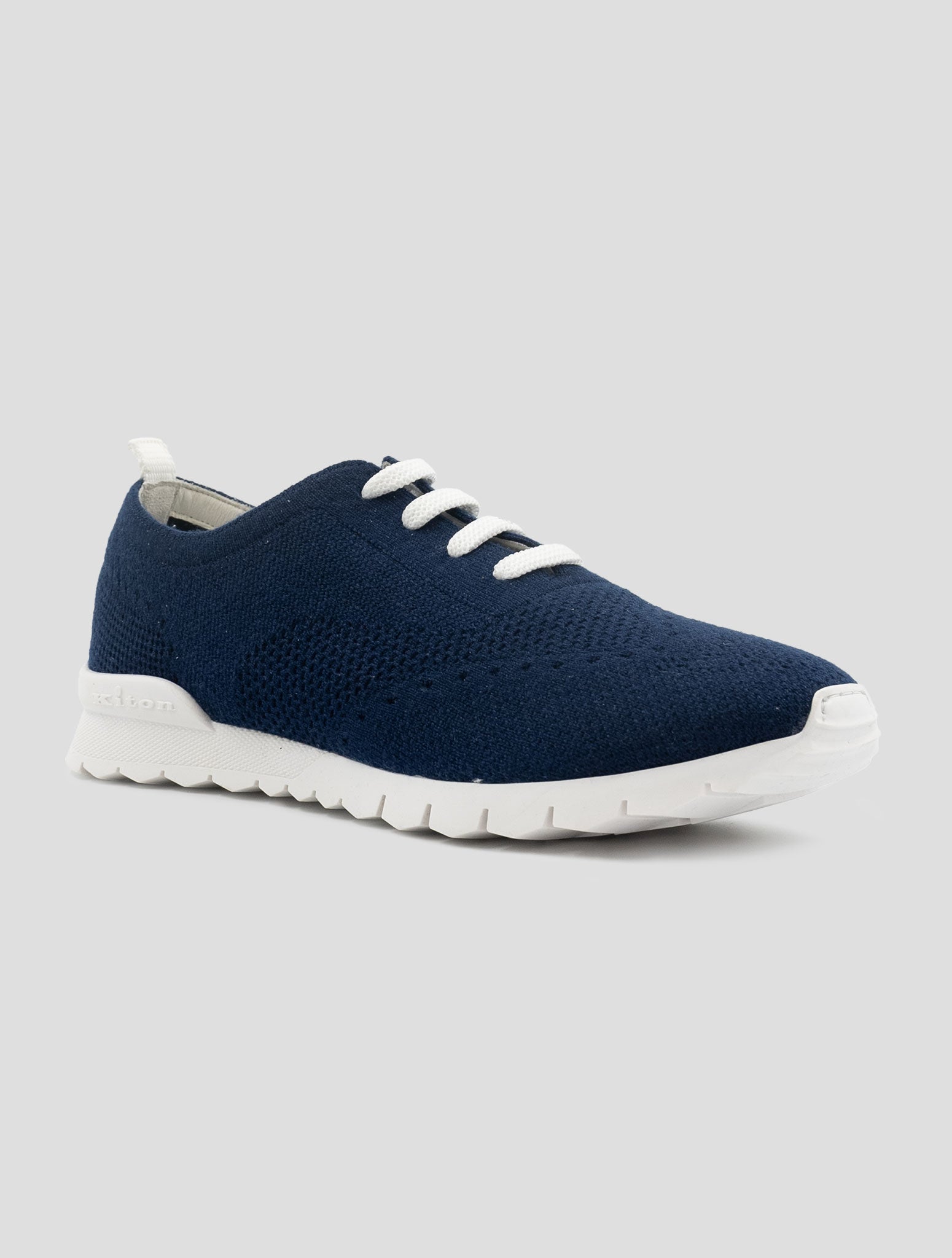 Kiton Blue Cashmere Pl Sneakers