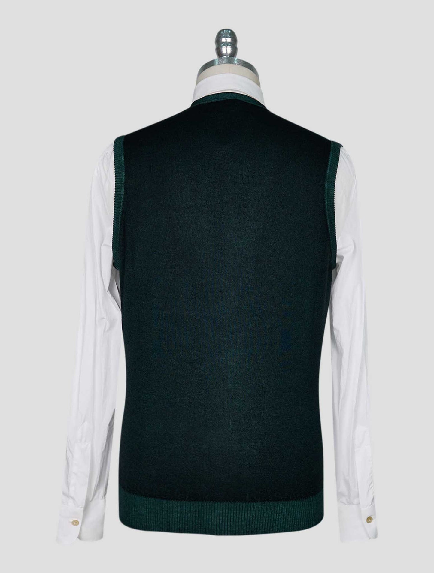 Kiton Gray White Cardigan
