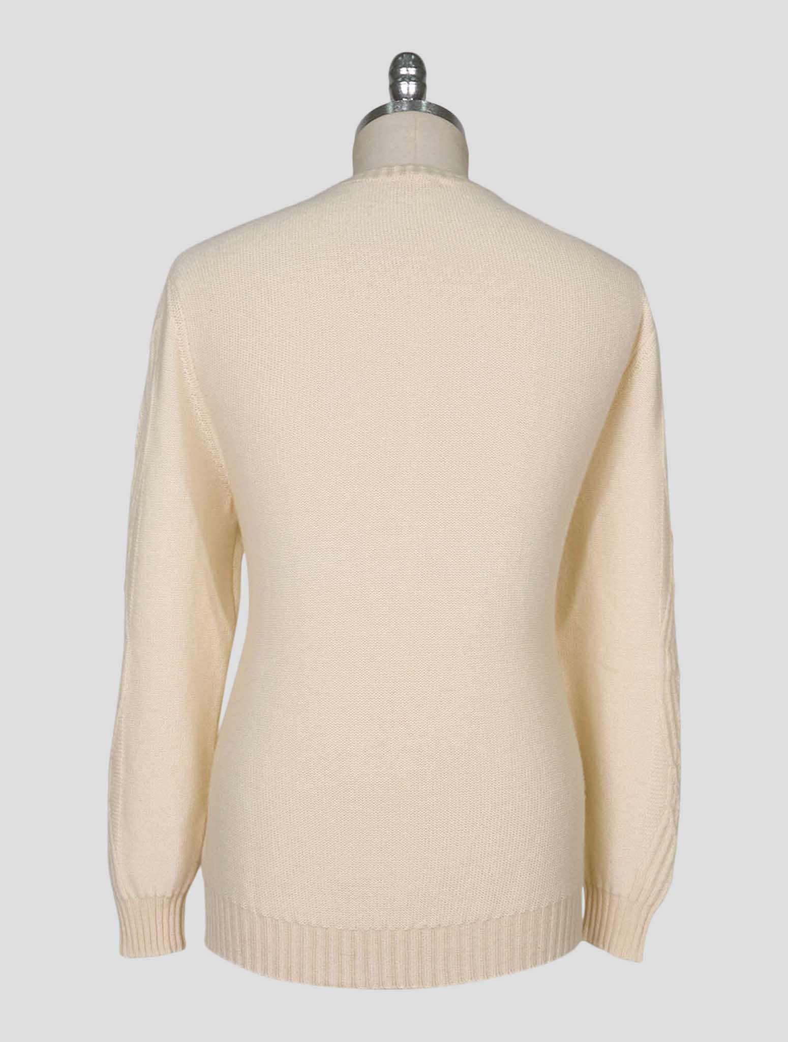 Kiton White Cashmere Sweater Turtleneck