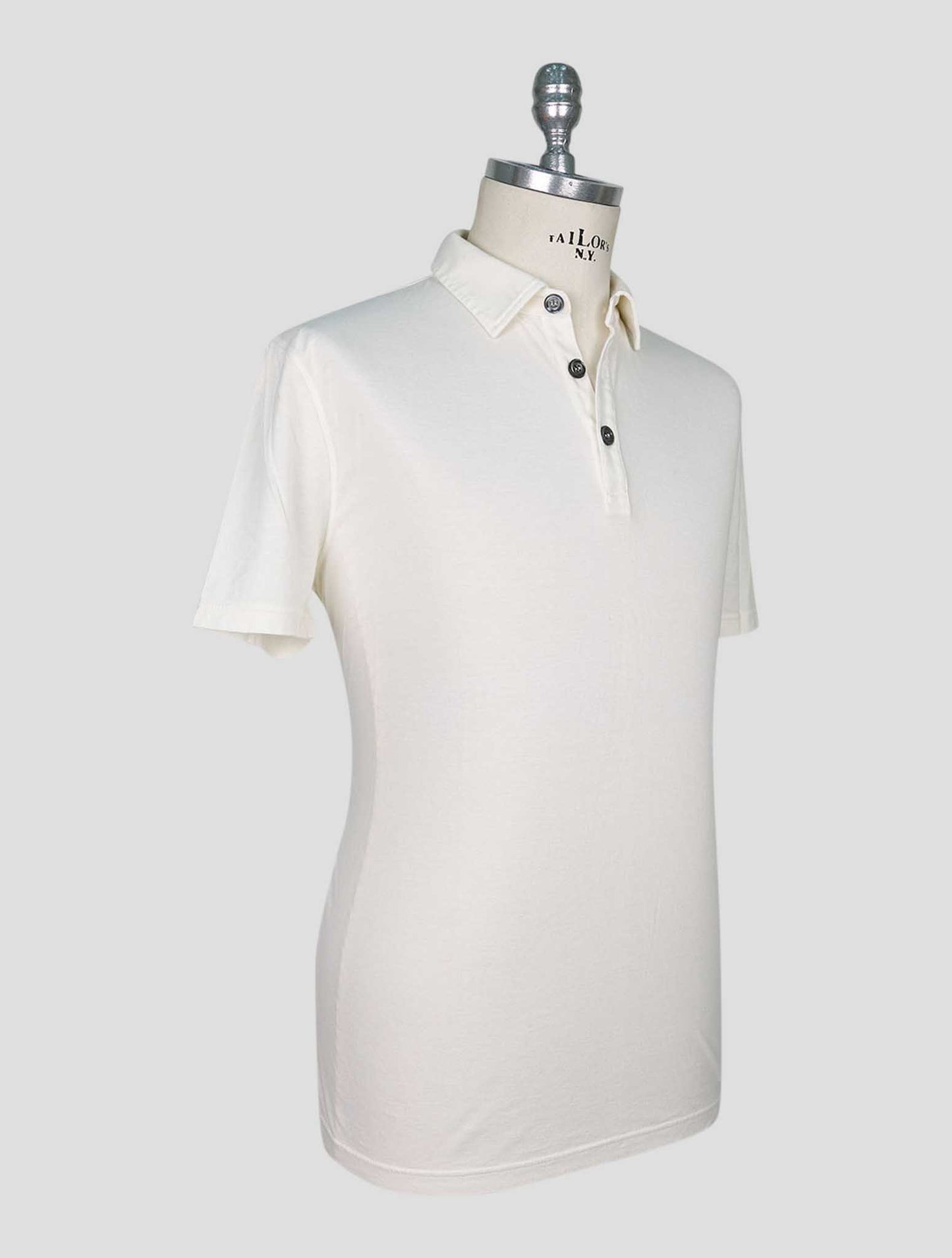 Kiton Beige Cotton Cashmere Sweater Polo