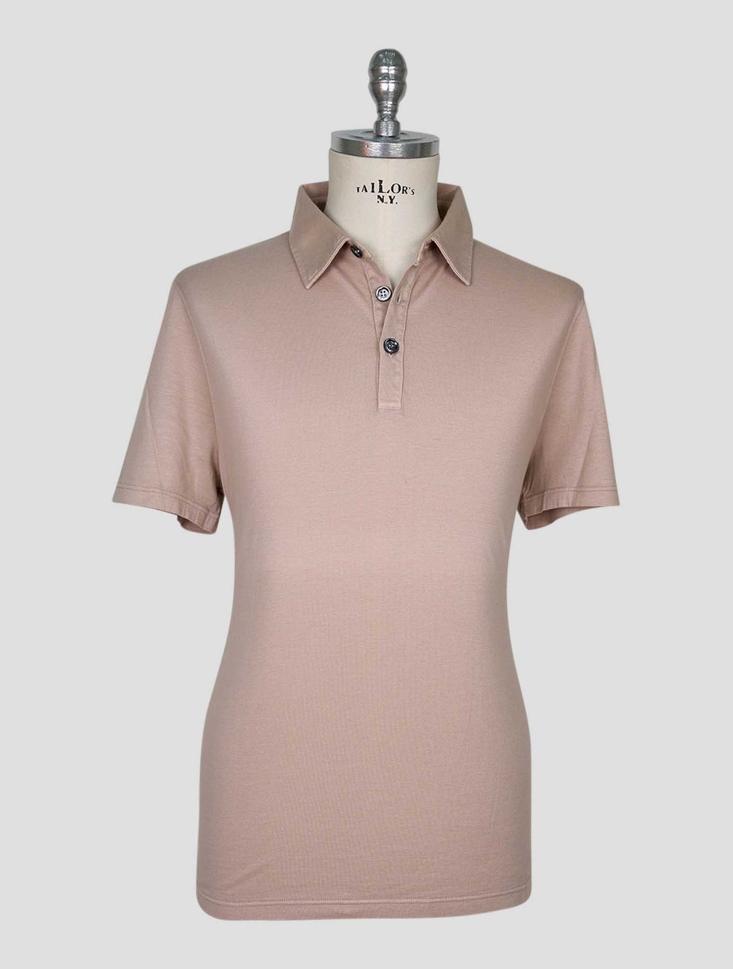Kiton Brown Cotton Cashmere Polo