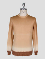 Kiton Brown Cashmere Silk Sweater Crewneck
