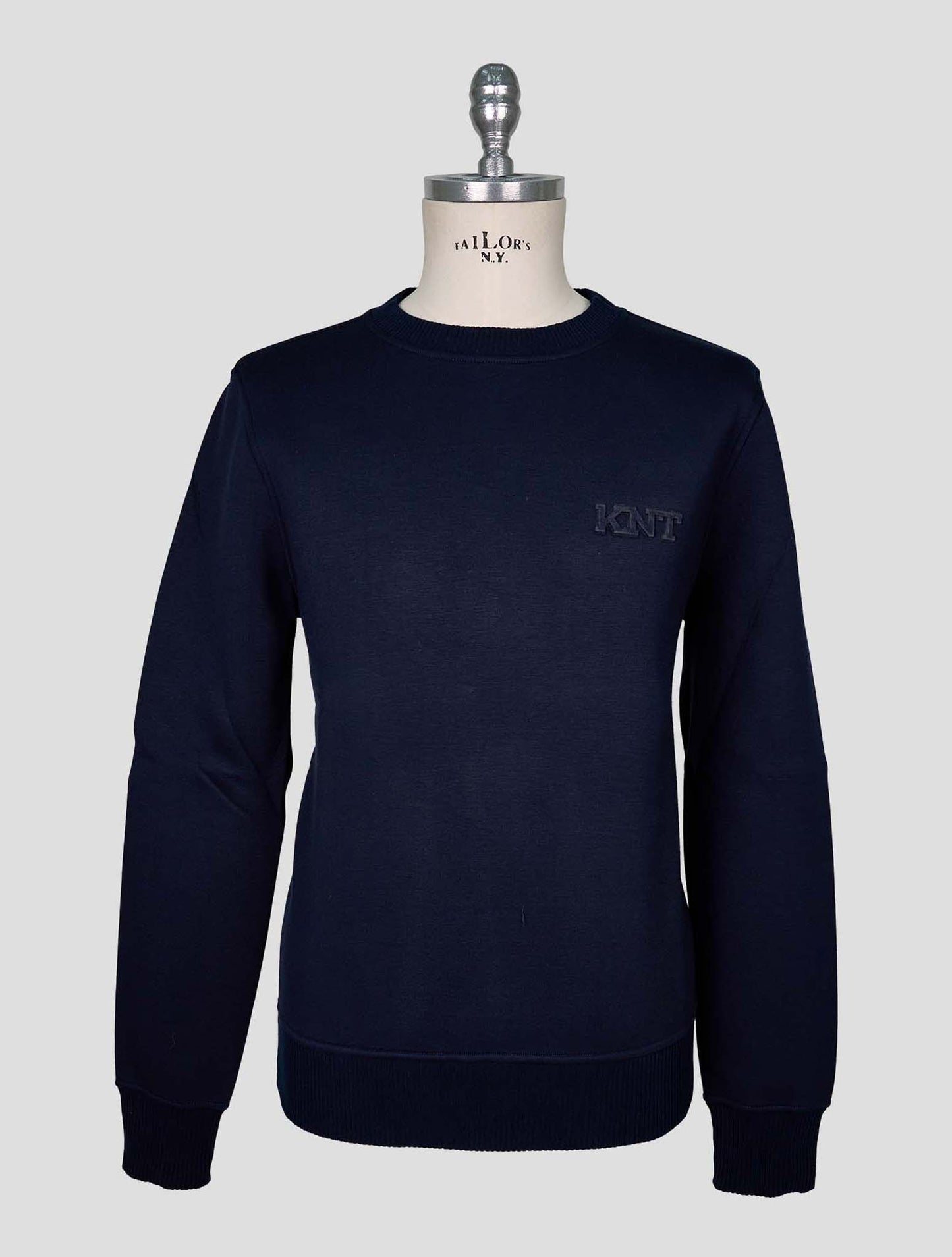 Kiton Knt Blue Viscose Ea Sweater Crewneck