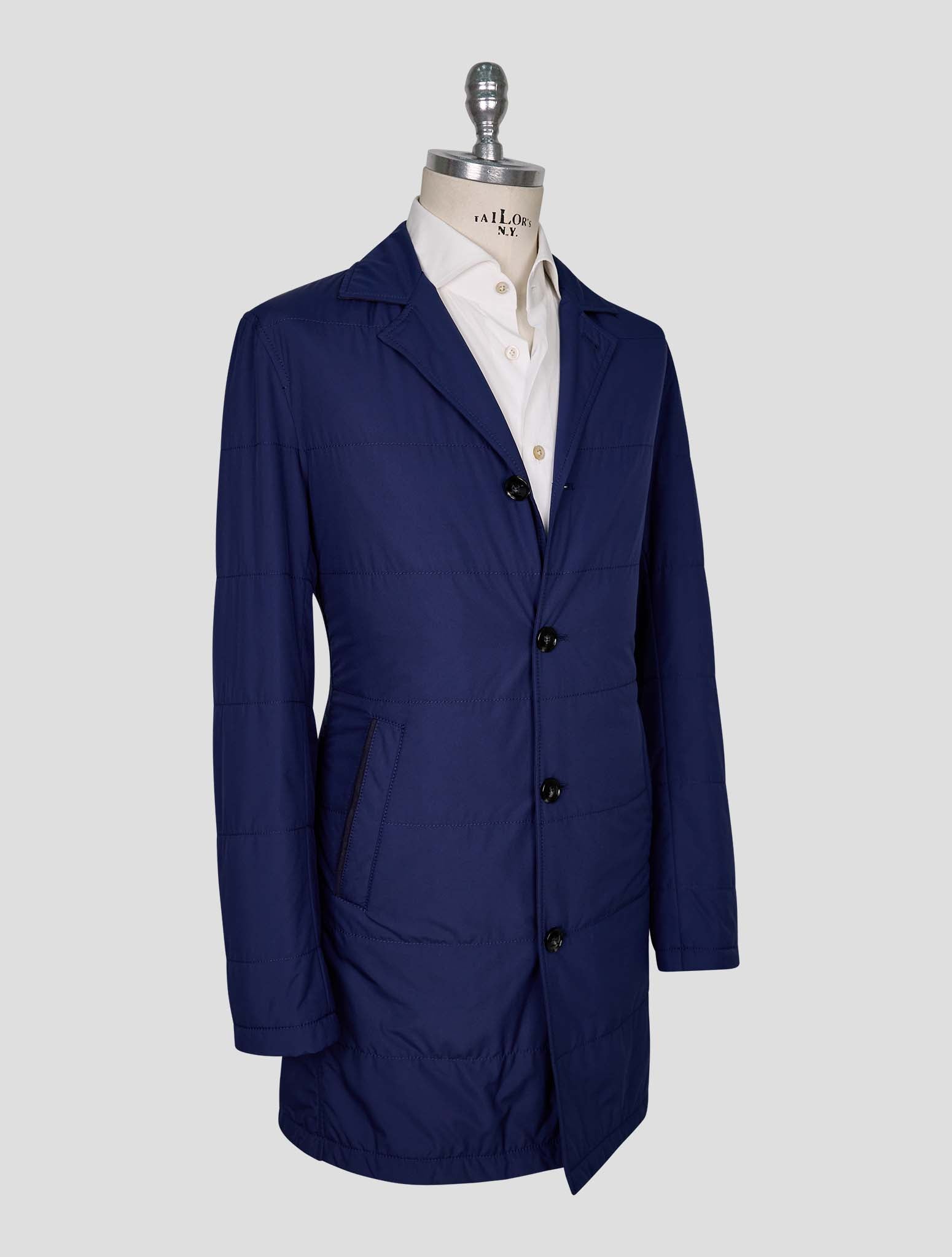 Kiton Blue Pl Travel Coat